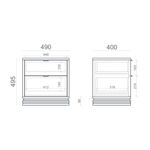 Прикроватная тумба TIMELESS TLD009 на цоколе