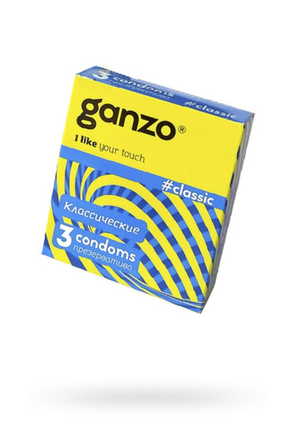 Презервативы Ganzo Classic, классические, латекс, 18 см, 3 шт