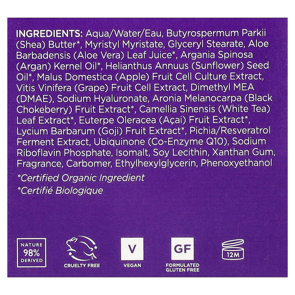 Andalou Naturals, подтягивающий и укрепляющий антивозрастной крем с гиалуроновой кислотой и ДМАЭ, 50 г (1,7 унции)