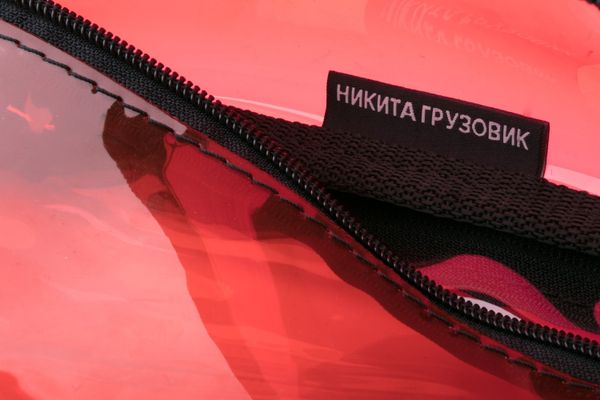 Сумка Поясная ПВХ Красная - фото 4