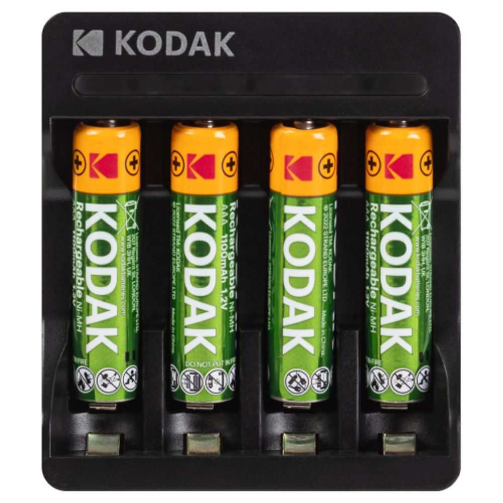 Зарядное устройство для аккумуляторов Kodak USB Overnight charger with 4 x AAA 1100 mAh [K4AA/AAA]