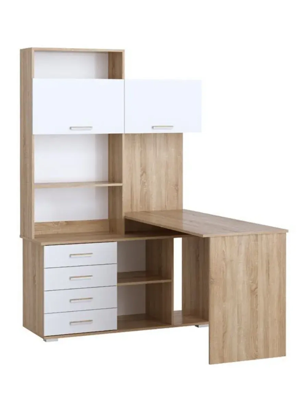 Стол компьютерный угловой с ящиками 138,4х57х187 см