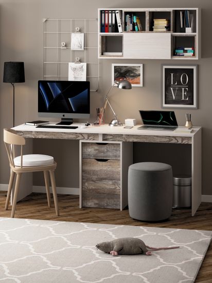 анкор белый / бетон пайн экзотик