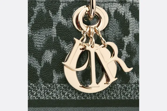 Сумка Dior Lady D-lite, модель среднего формата серый