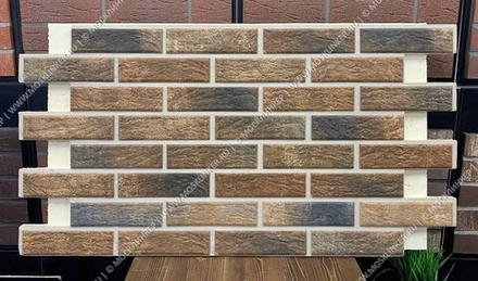Клинкерная фасадная термопанель, плитка BestPoint Loft Brick Chili, ППУ (пенополиуретан), 1028x616 толщина 65 мм
