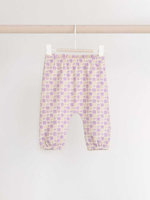 Свитшот и легинсы в комплекте для малышей Next B56-635, Бежевый, Светло-фиолетовый