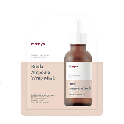 Manyo Bifida Ampoule Wrap Mask гидрогелевая маска с бифидобактериями