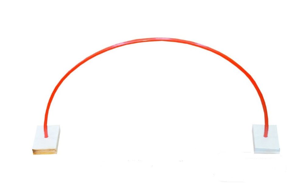 Дуга-арка металл 40 см с подставками из дерева