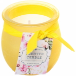 Свеча «Home decoration-Криспи» 5*5,5см в подсвечнике, микс 4 цвета C4015