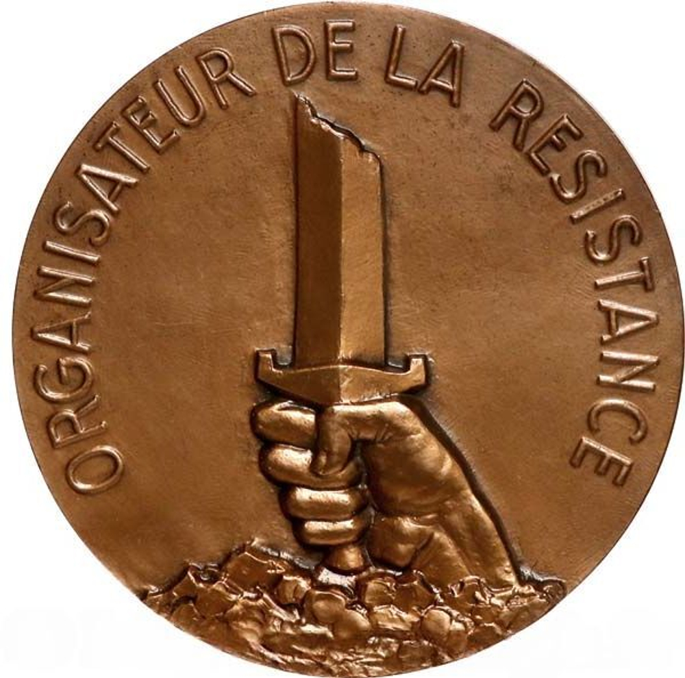France, Jean Moulin Commemorative Medal, 1983