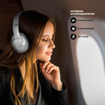 Беспроводные накладные наушники Stereo Ultra ANC, BT 5.4, ENC, 500 мАч, серебристый