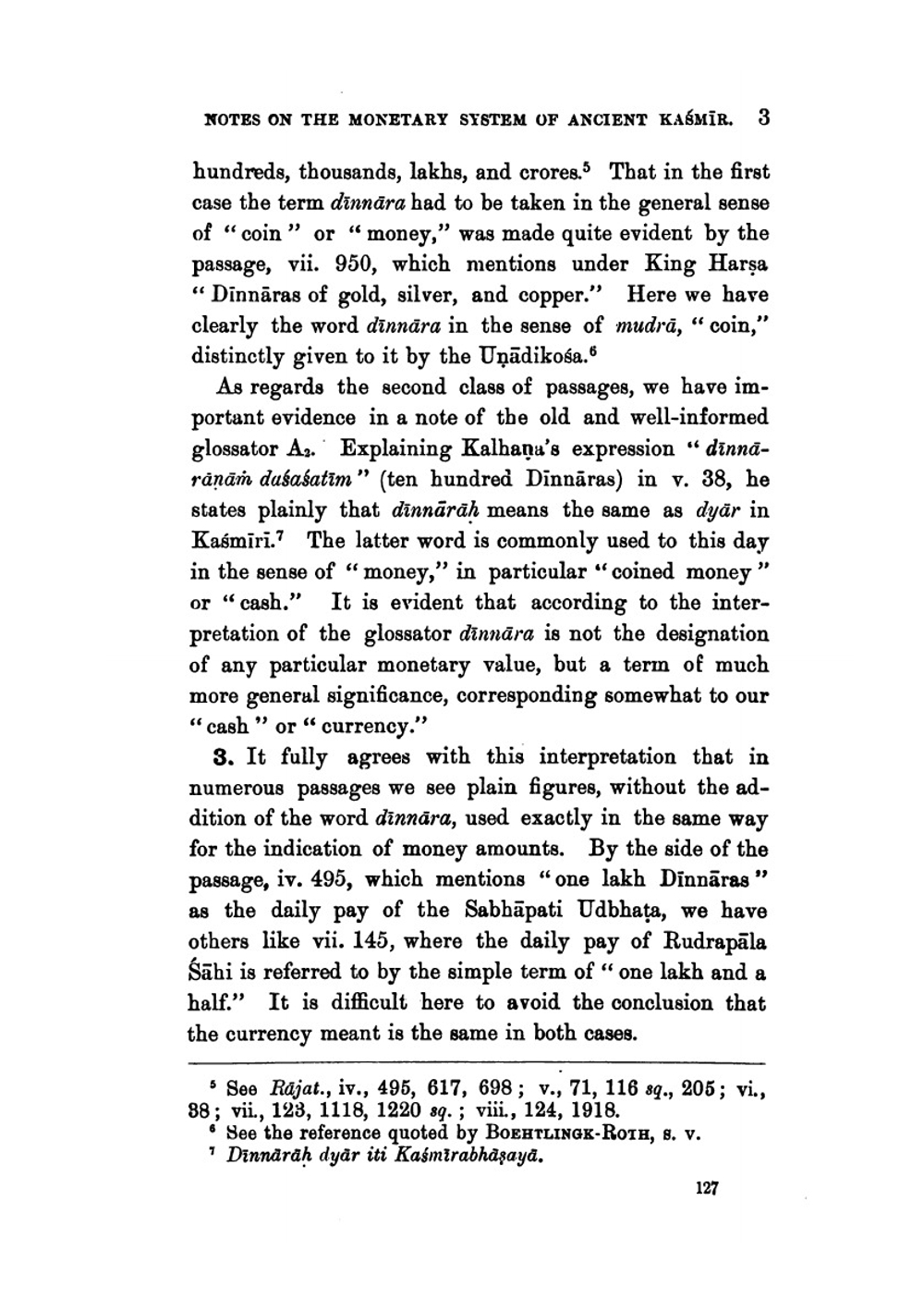 Notes On the Monetary System of Ancient Kasmir | Aurel Stein
