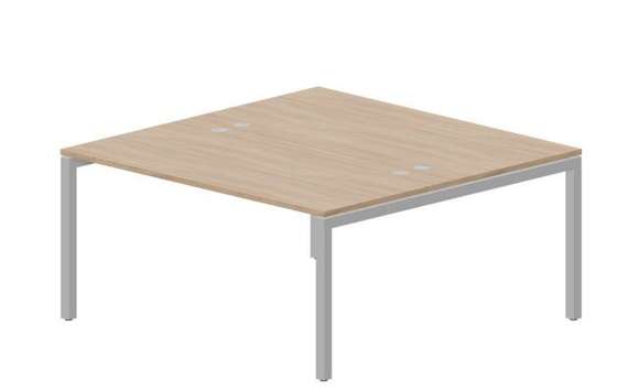 Составной стол Polo на 2 рабочих места 1580х1566х750мм (4 громмета)