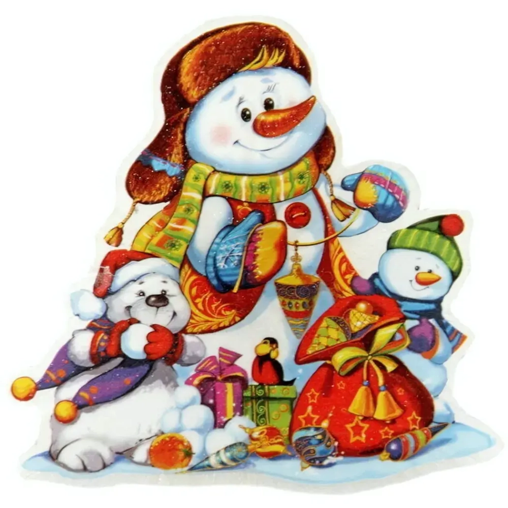 Украшение новогоднее «Снеговик» (арт.42195/20) 11*11*3