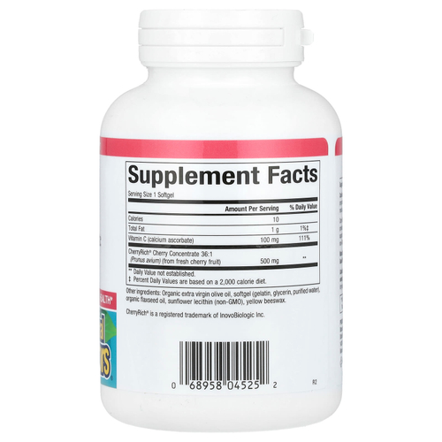 Natural Factors, Cherry Rich, суперсильный концентрат вишни, 500 мг, 90 капсул