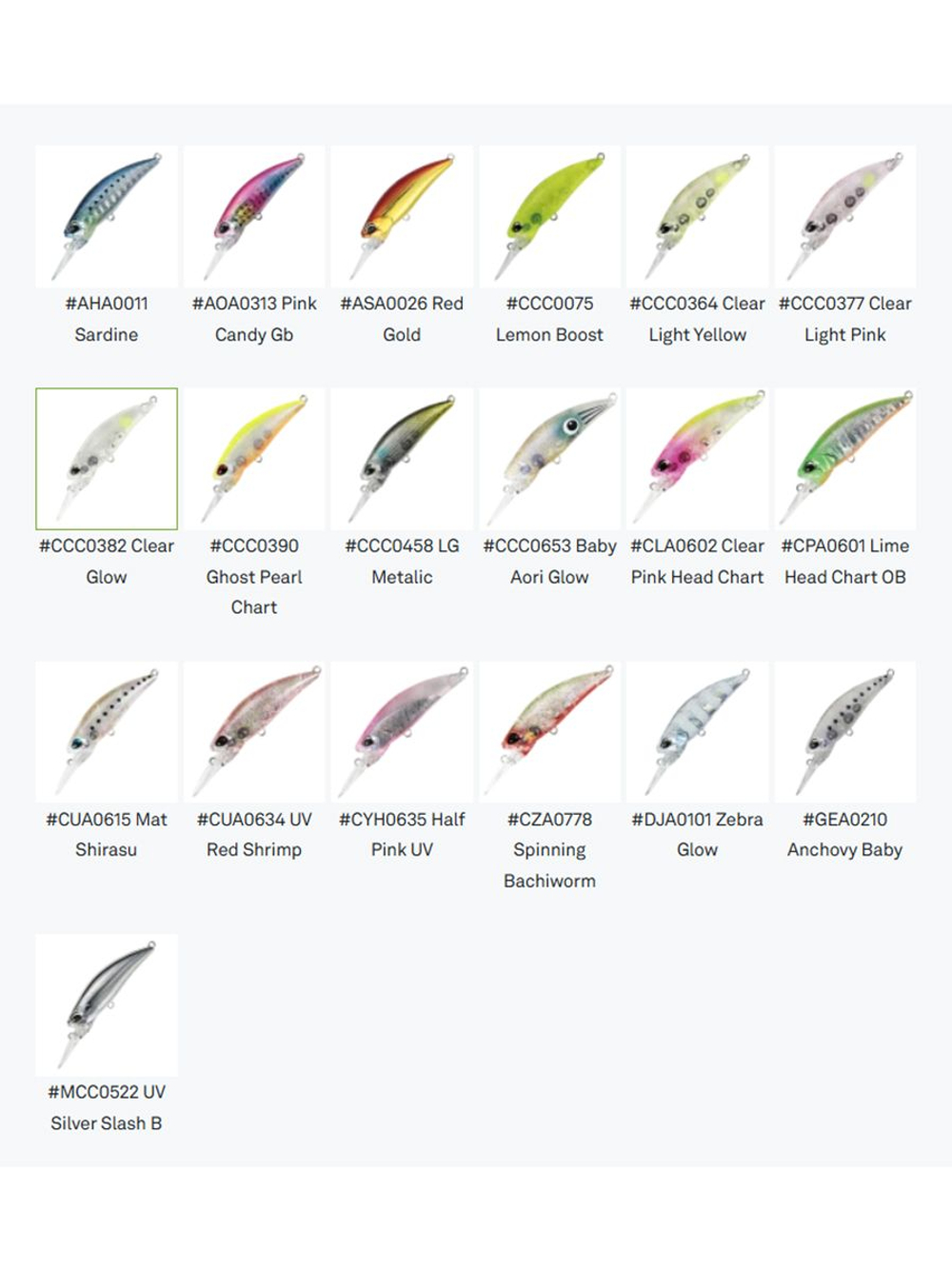 Воблер DUO Tetra Works Toto Shad 48 S, CLA0602 Clear Pink Head Chart