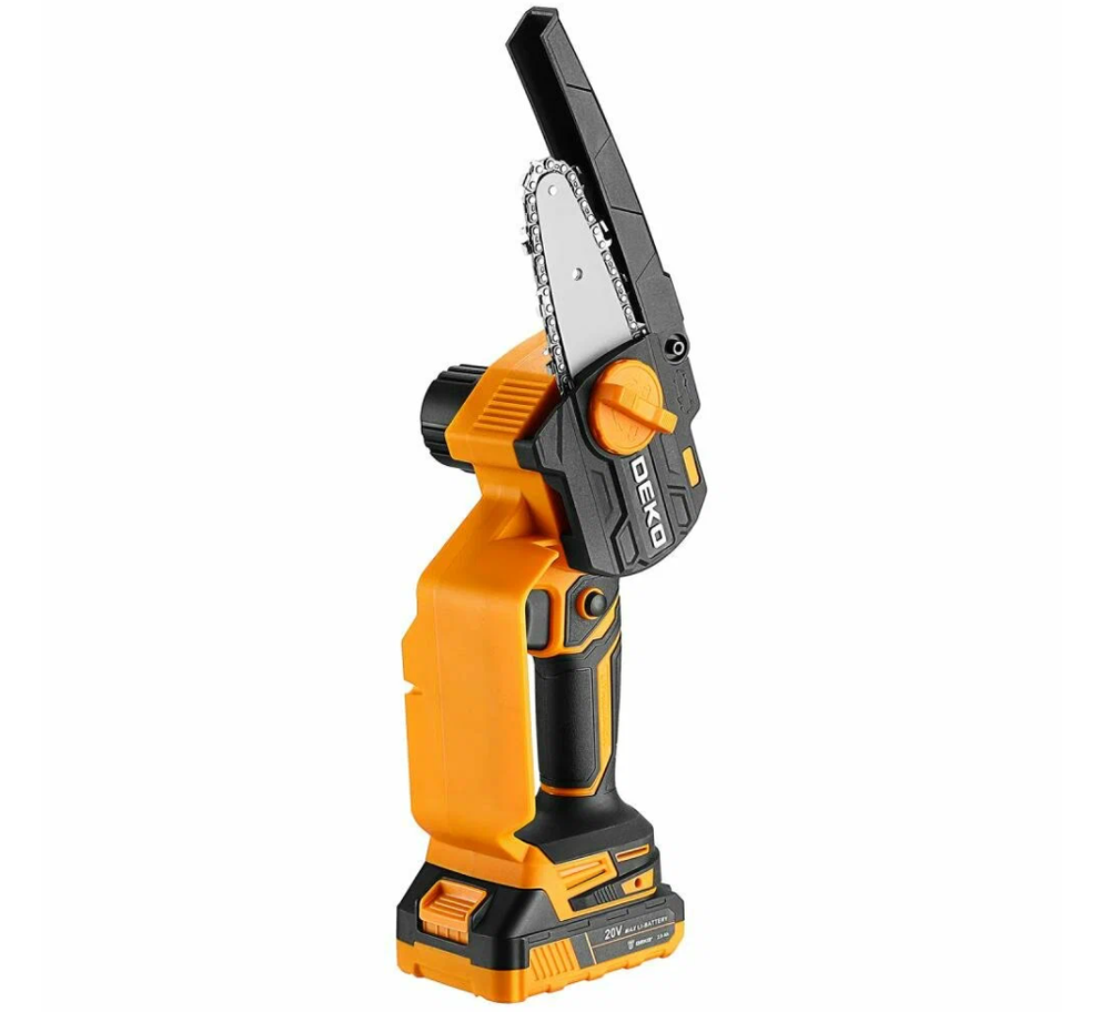 Пила цепная аккумуляторная DEKO DKCHS 20-4 20в, 2x2.0ач
