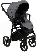 Детская коляска Roan Esso 3 в 1 с автокреслом Pituso Baesa Pro Black ESS114/1 Grey/Black