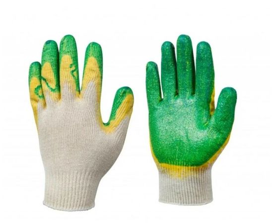 Перчатки х/б с латексным покрытием