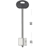 Заготовка сувальдного ключа 14467 MET13DP