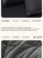 Комплект постельного белья Сатин Velvet Premium с Одеялом VP004