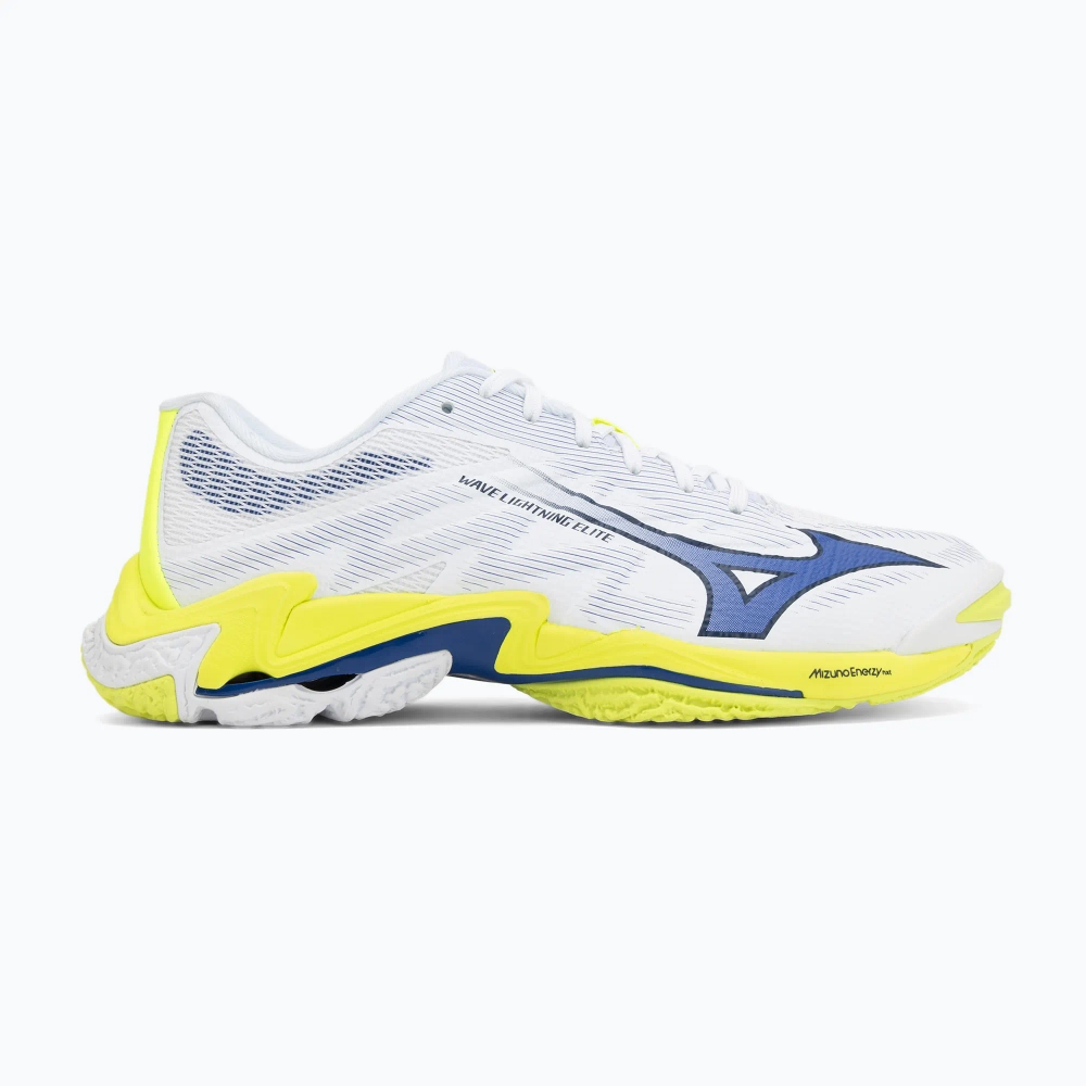 Кроссовки волейбольные Mizuno Wave Lightning Elite white/lighting yellow/dazzling blue