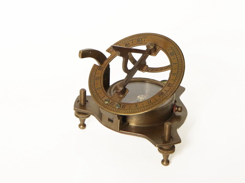 Nautical Морской компас в деревянном футляре