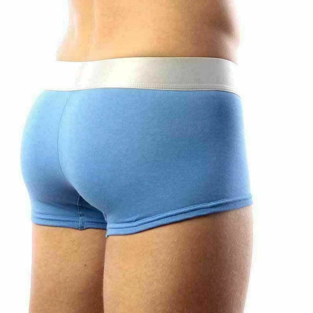 Мужские трусы хипсы голубые Calvin Klein Boxer Steel Blue