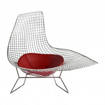 кресло Bertoia Asymmetric armchair (by Steel Arts)