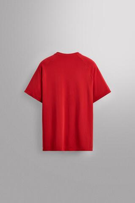 ZARA БЕСШОВНАЯ СПОРТИВНАЯ ФУТБОЛКА, КРАСНЫЙ