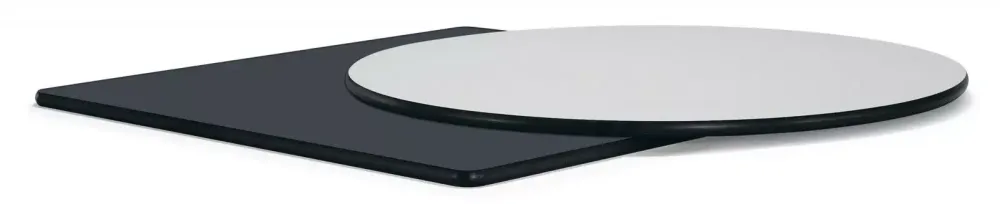 "Каффе" стол из HPL круглый Ø70см, цвет молочный