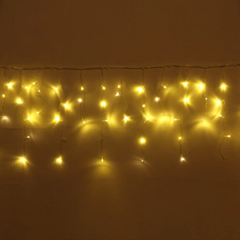 Гирлянда для дома БАХРОМА «Мерцание Premium» ш3м* в0,3/0,5 м м 120 ламп LED, прозрачн.провод, 1реж, IP-40, Теплый белый (возможность соединения)