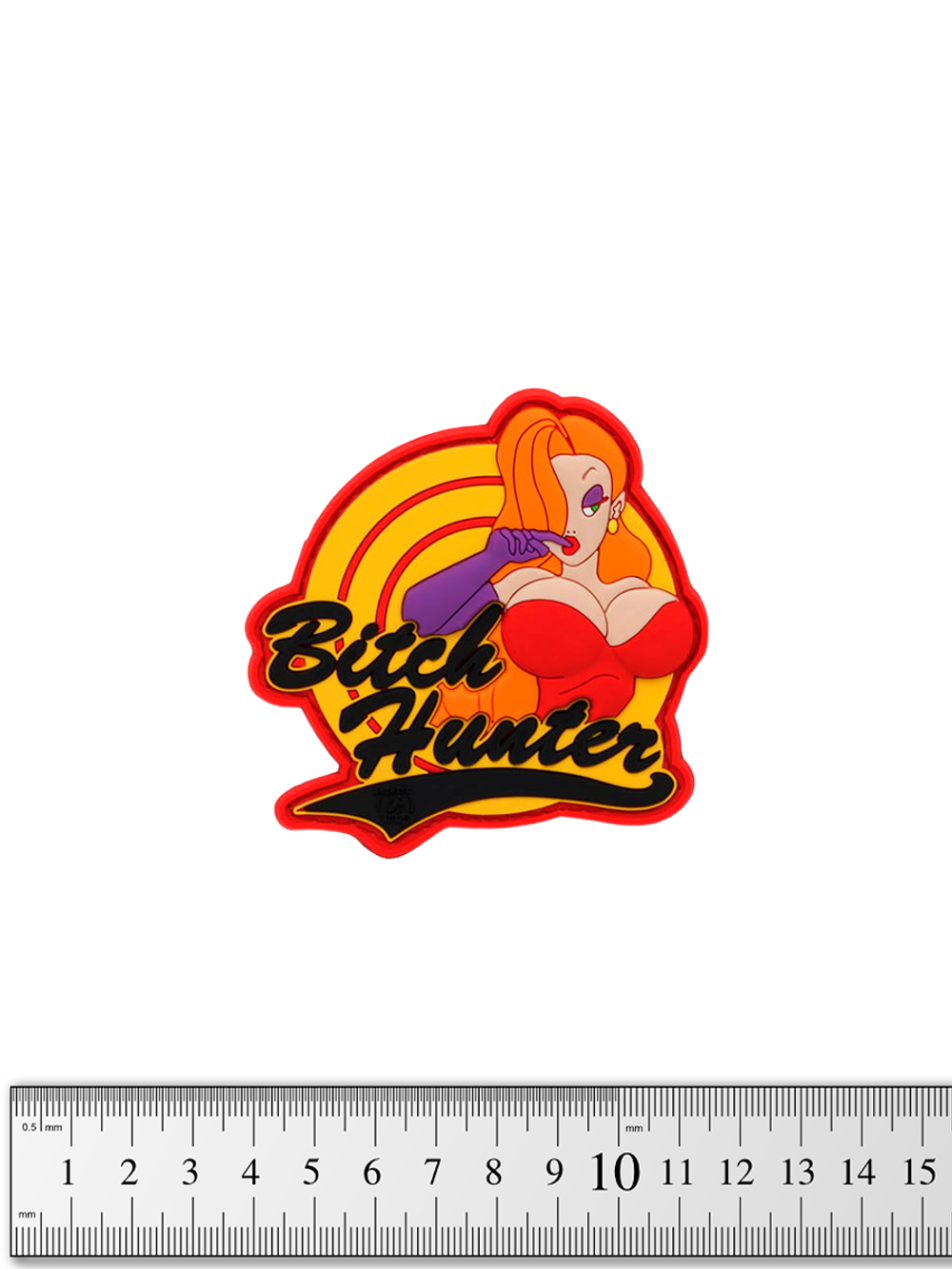 Шеврон Bitch Hunter 3D PVC. Красное платье
