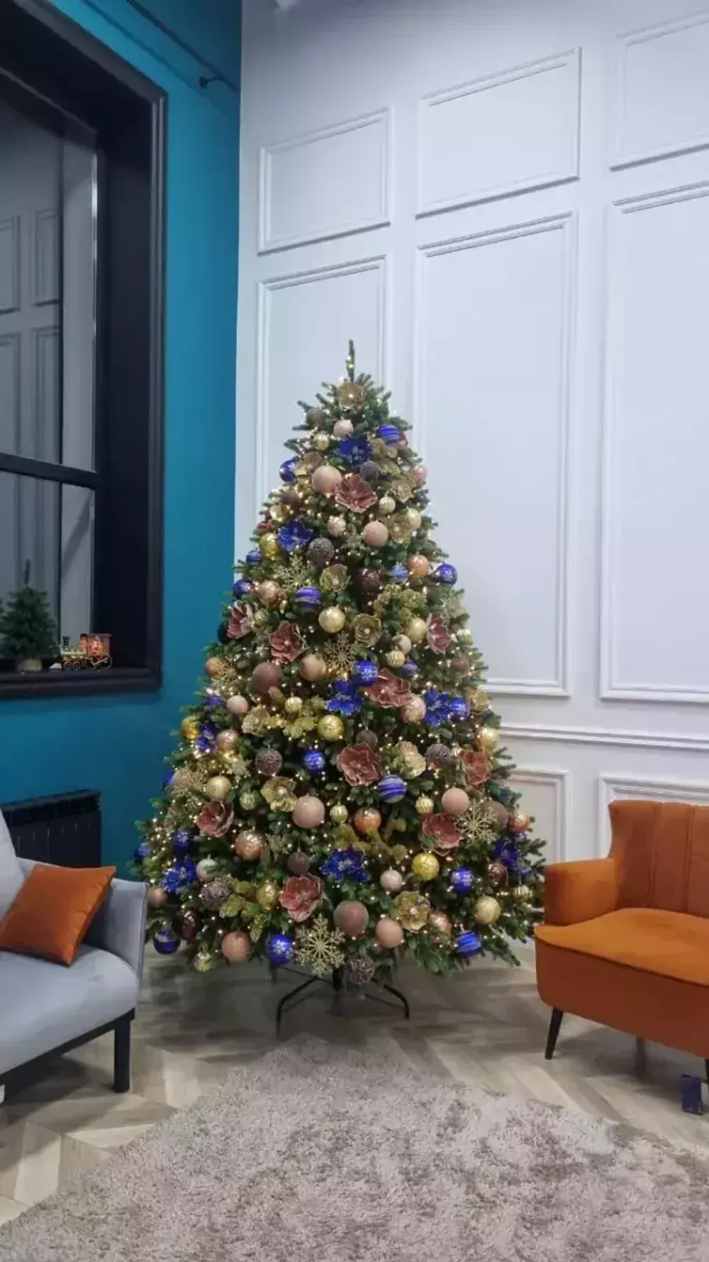 Ель искусственная «Венецианская» (Литая+пвх) 3 м