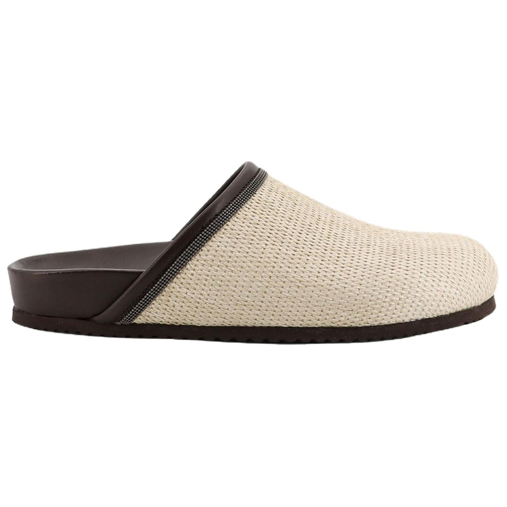 Brunello Cucinelli Closed Toe Slippers Women"s Beige