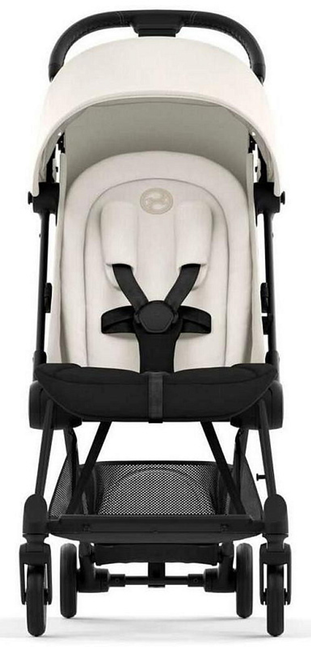 Коляска Cybex Coya Matt Black Frame Cloud G i-Size Ocean Blue Plus 2 в 1 Off White с дождевиком и бампером