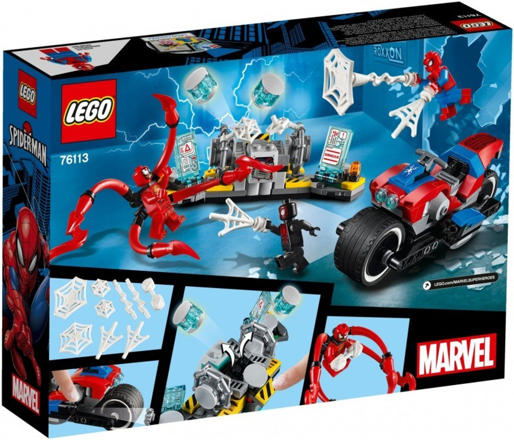 LEGO Super Heroes: Человек-паук: Спасение на байке 76113 — Spider-Man Bike Rescue — Лего Супергерои Марвел