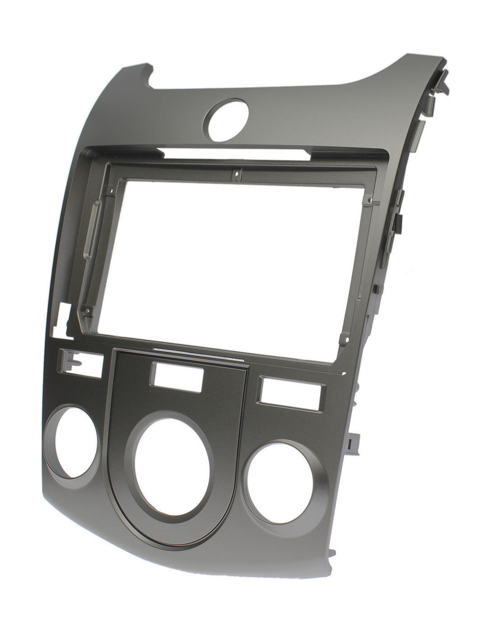 Комплект рамки с разъёмами 9" KIA Cerato 2008-2013 кондей (серебро) - Car-Smart 7093CNS