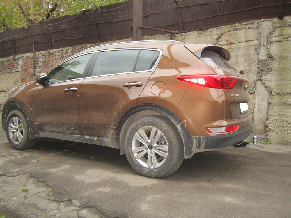Фаркоп под квадрат для KIA Sportage 4, 2016-2018, Бизон.FA 0994-E