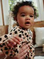 Боди с длинным рукавом и колготки в комплекте для девочек Next Q94-794, Бежевый