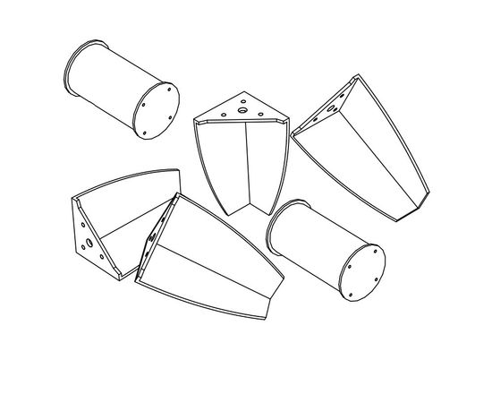Тумба-ТВ ПАРУС-12 белый / дуб палермо бруно