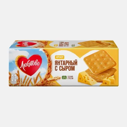 Крекер Янтарный с сыром Любятово 204г