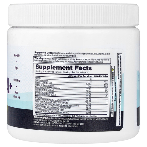 KAL, Mellow Mineral+, ежевиочный лимонад, 198 г (6,9 унции)