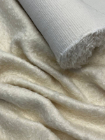 Мохер с шерстью, альпакой и п/а Eleventy сливочный