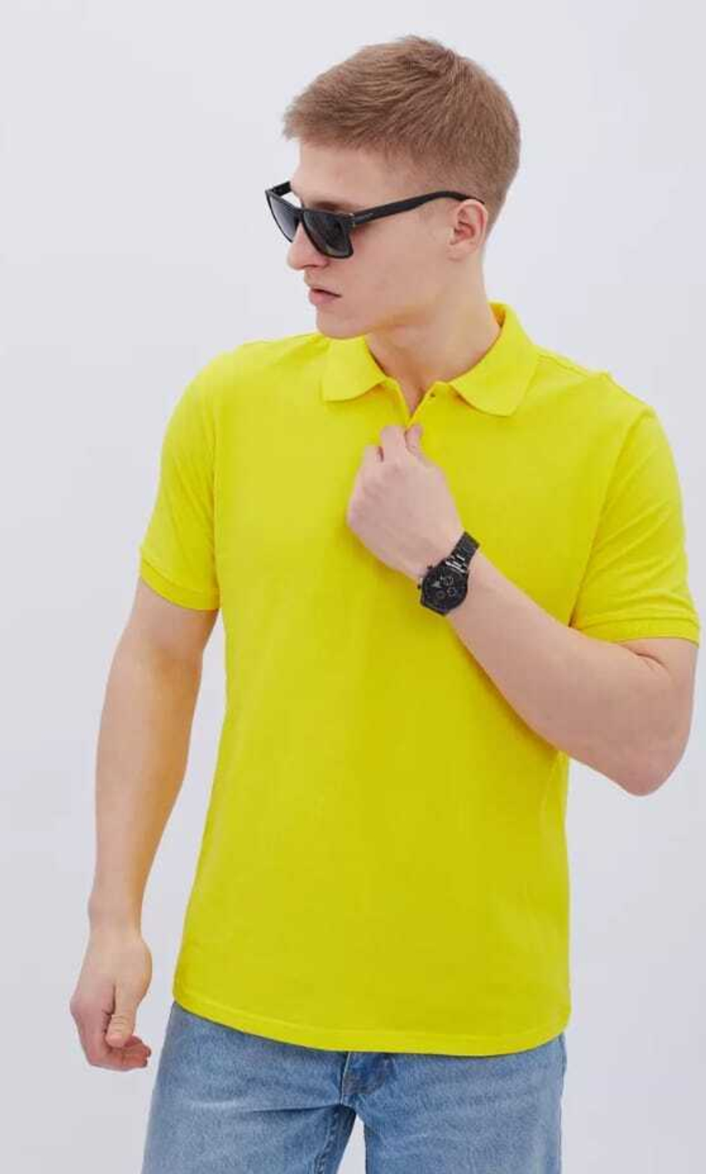 Футболка поло муж. однотонная ФПМ0005-2