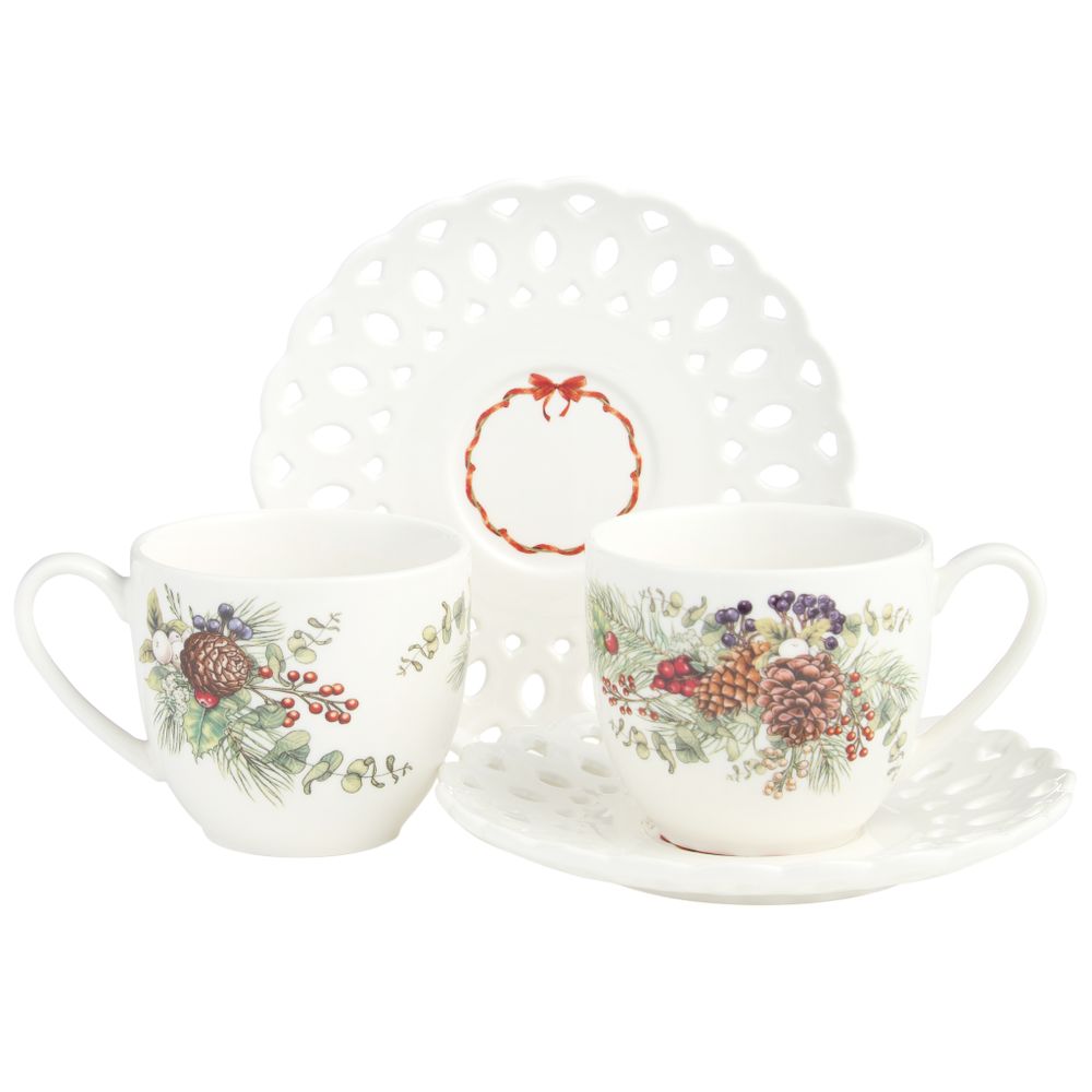 НАБОР ЧАЙНЫЙ LEFARD "CELEBRATION" НА 2 ПЕР. 4 ПР. 250 МЛ (КОР=18НАБ.)