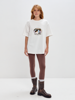 футболка в молочном цвете sleep