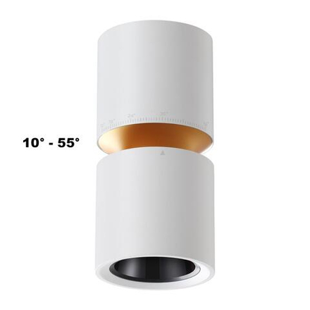 359337 OVER NT24 318 белый Светильник накладной светодиодный IP20 LED 10W/3W 3000K 1090Лм 170-265V ARISTO