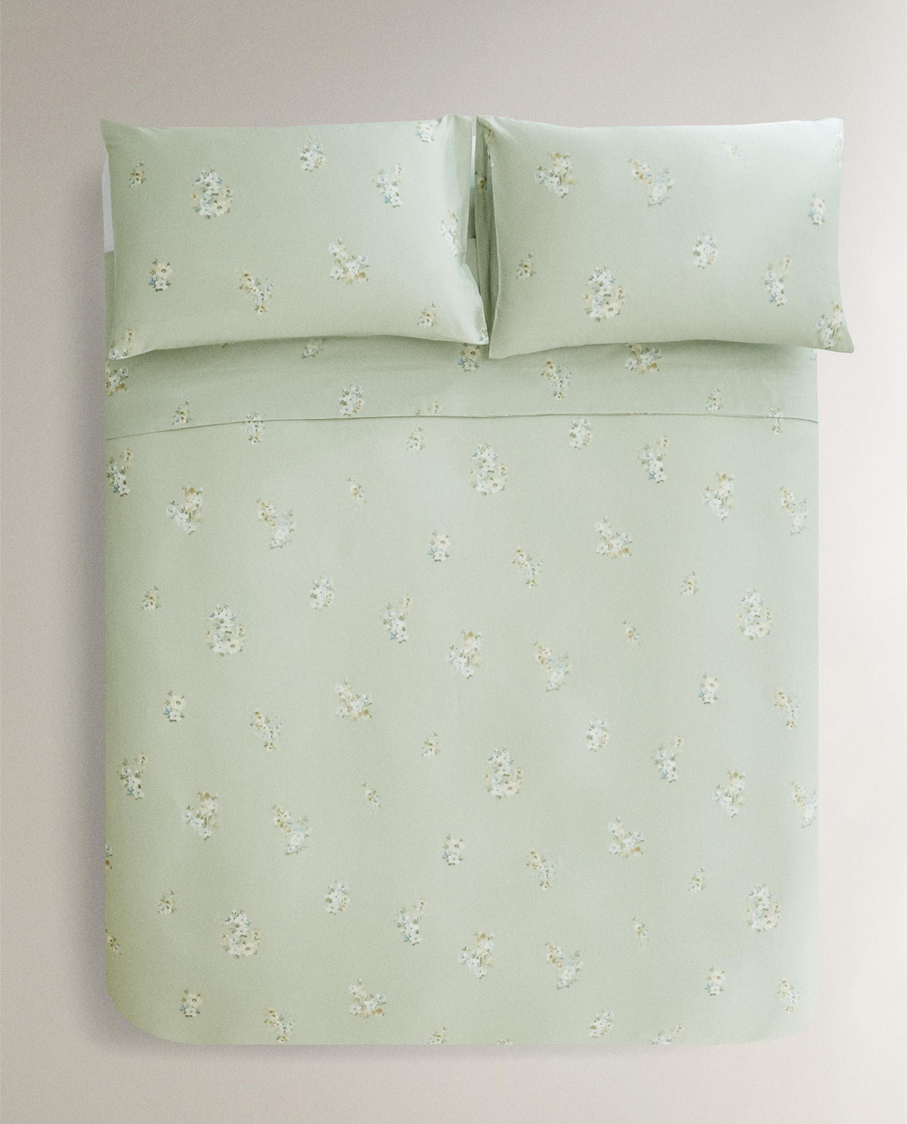 Пододеяльник Zara Home сатин, хлопок 100%, с цветочным принтом, 7110/088