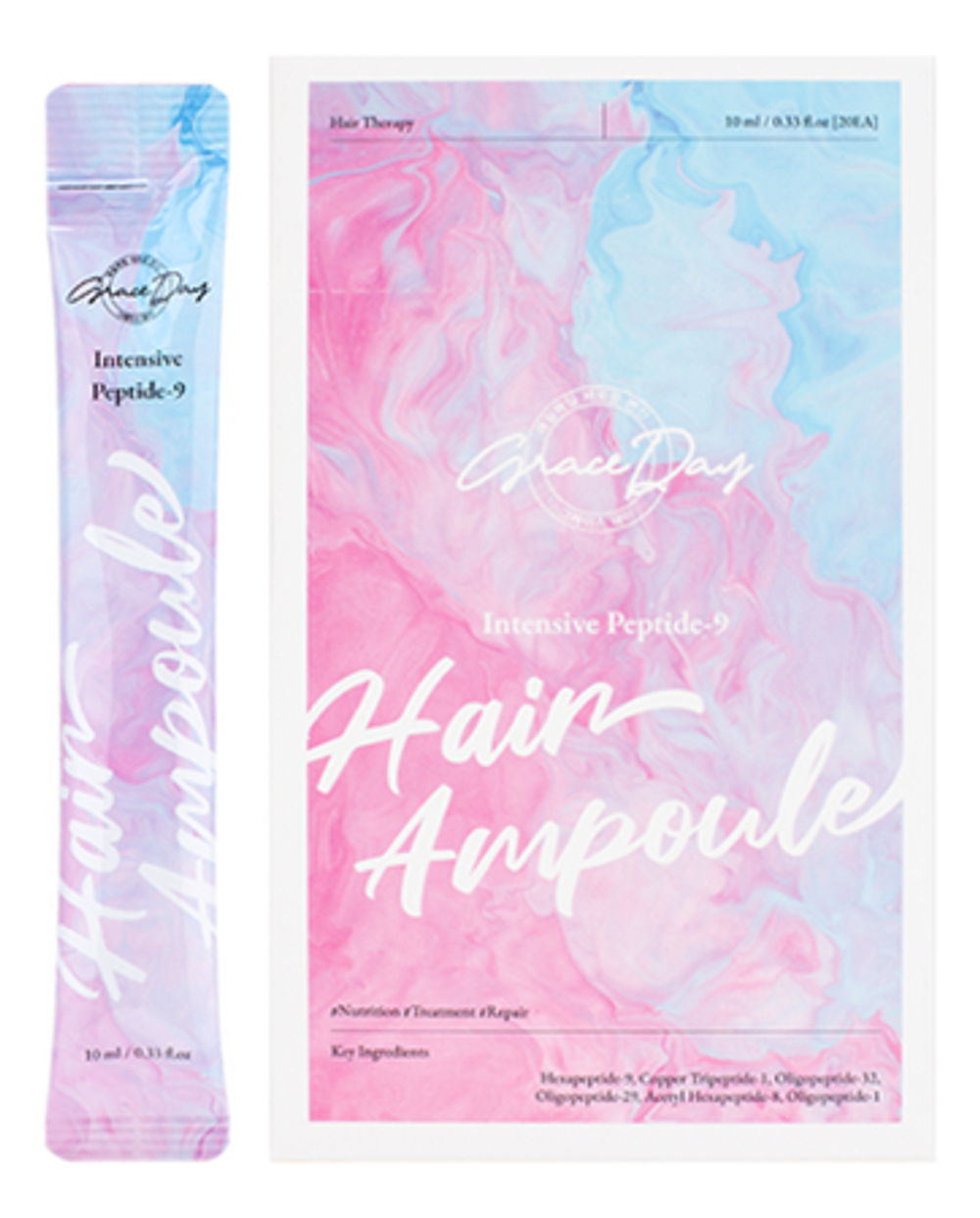 Филлер для волос с пептидами GRACE DAY Intensive Peptide-9 Hair Ampoule 10 мл